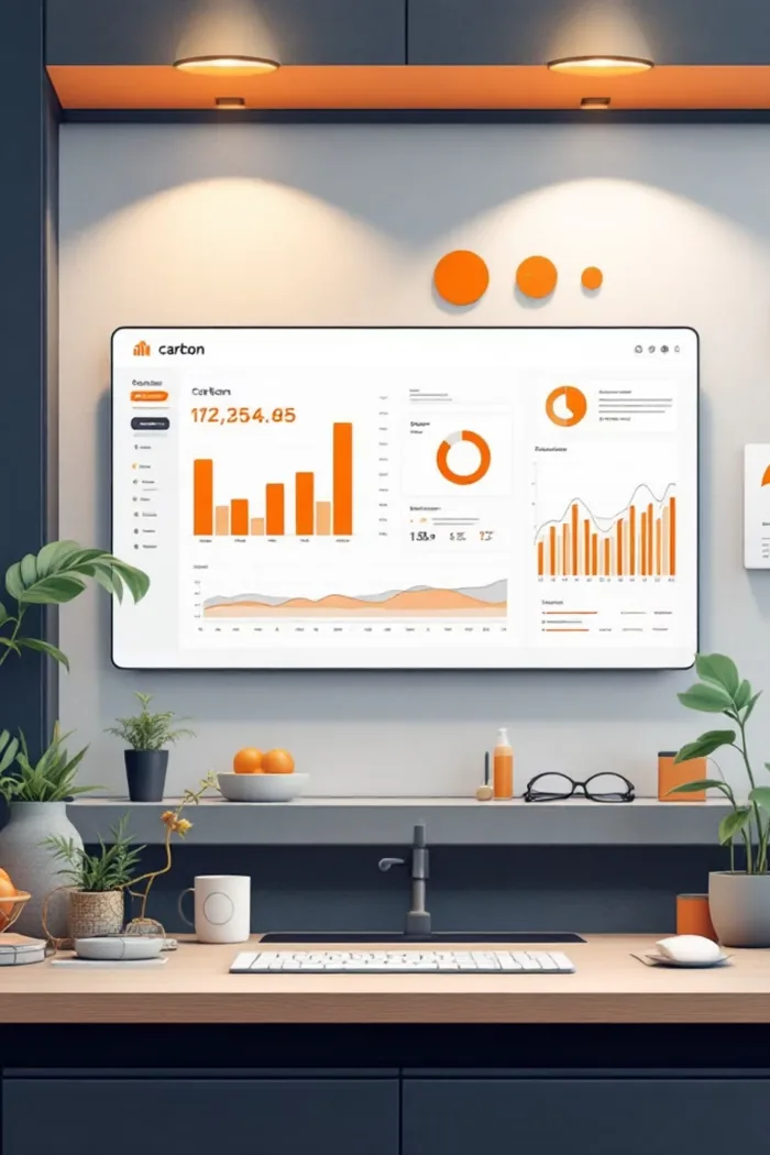 Dashboard analizy śladu węglowego - CLIMTEC